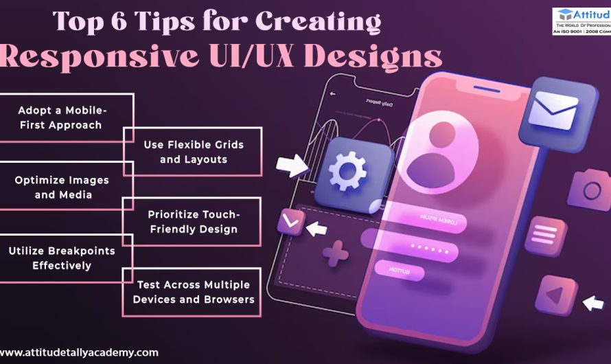 Top 6 Tips for Creating Responsive UI/UX Designs