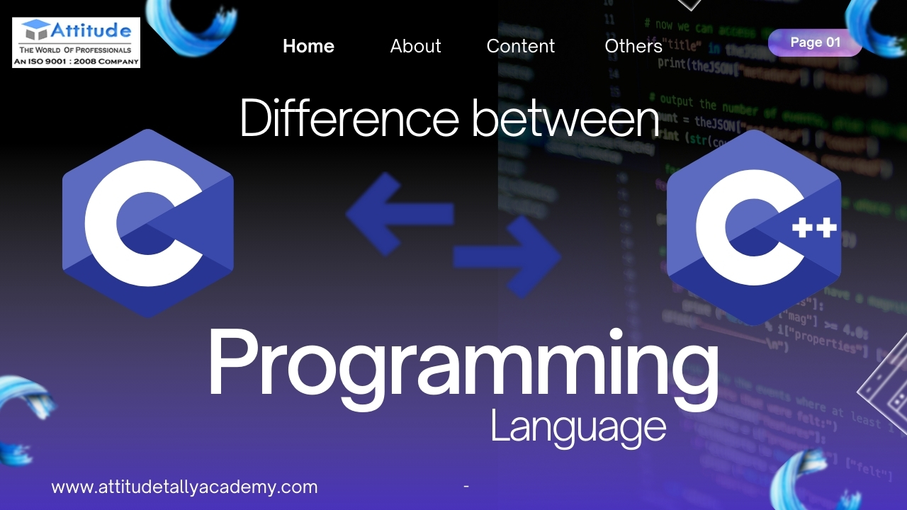 This image is related to difference between c and c++ programming language