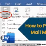 This image shows how to use mail merge in Ms-Word and Ms- Excel for beginners.